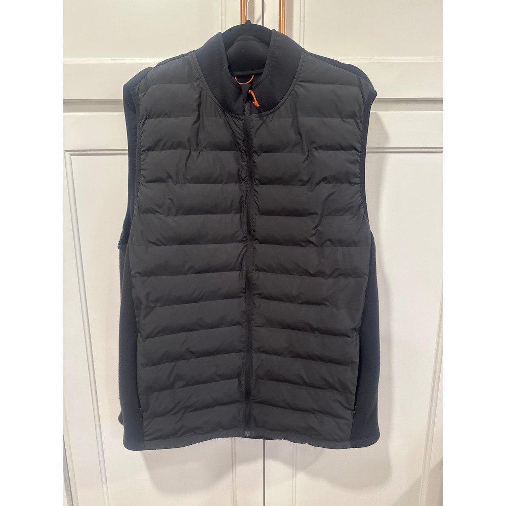 Wrangler ATG Mens Black Puffer Vest All Terrain Gear XL workwear travel